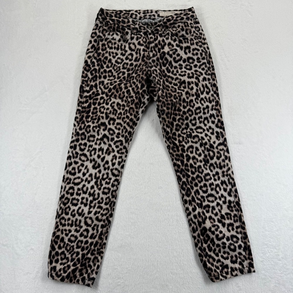 Rag & Bone JEAN Animal Print Leopard Pants Women's Size 24